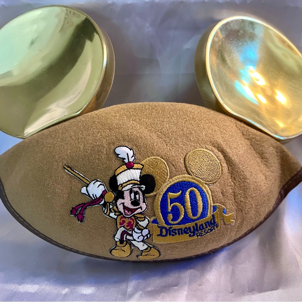 DISNEY Disneyland 50th Golden Anniversary Mickey Mouse Ears Hat